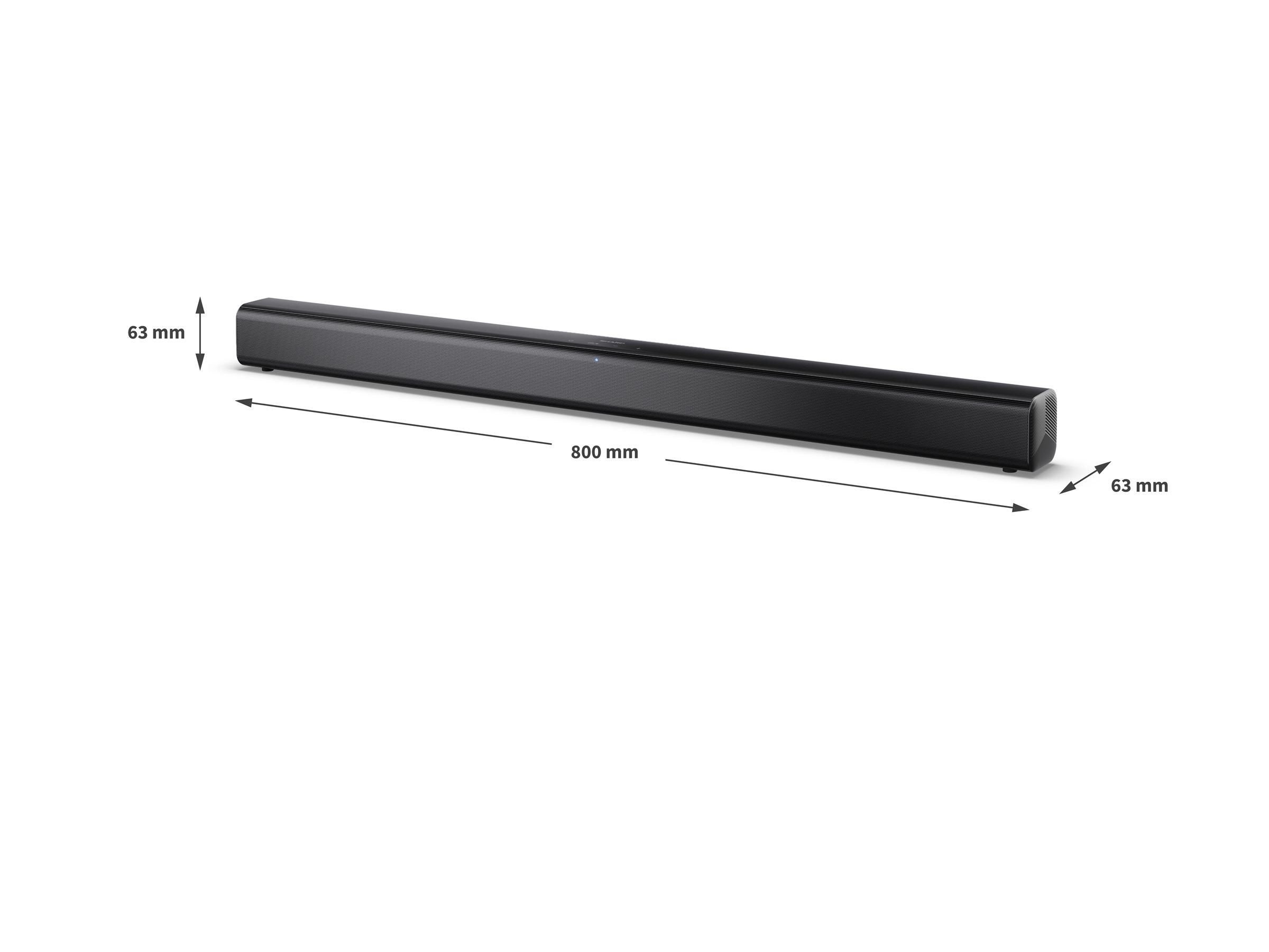 Sharp 2.0 Soundbar | HT-SB145 | 150 W | Bluetooth | Black | Wireless connection - Image 2