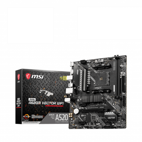 MSI | MAG A520M VECTOR WIFI | Processor family AMD | Processor socket AM4 | DDR4 | Memory slots 2 | Chipset AMD A | Micro ATX