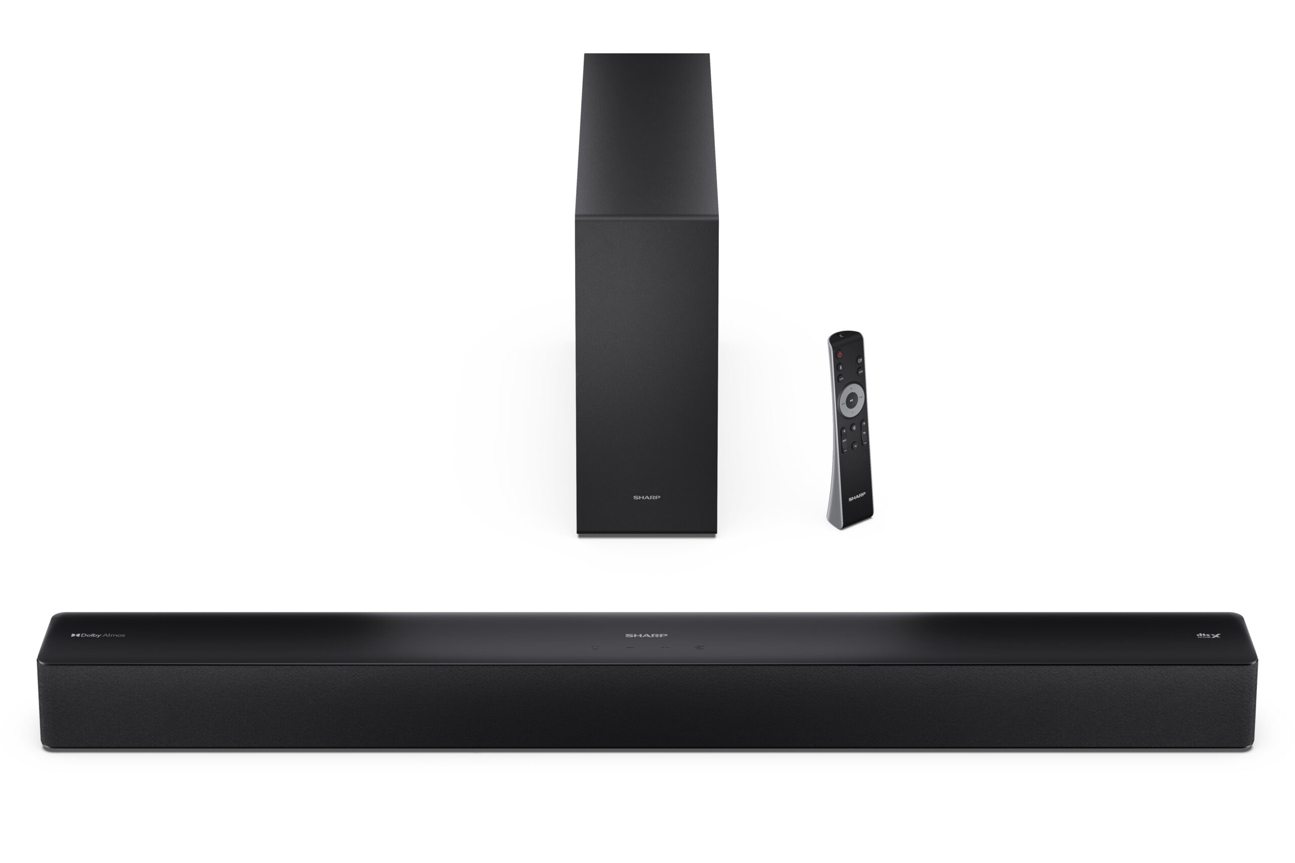 Sharp 2.1 Dolby Atmos/DTS Virtual:X Soundbar with Slim Wireless Subwoofer | HT-SBW310 | 330 W | Bluetooth | Black | Wireless connection - Image 3