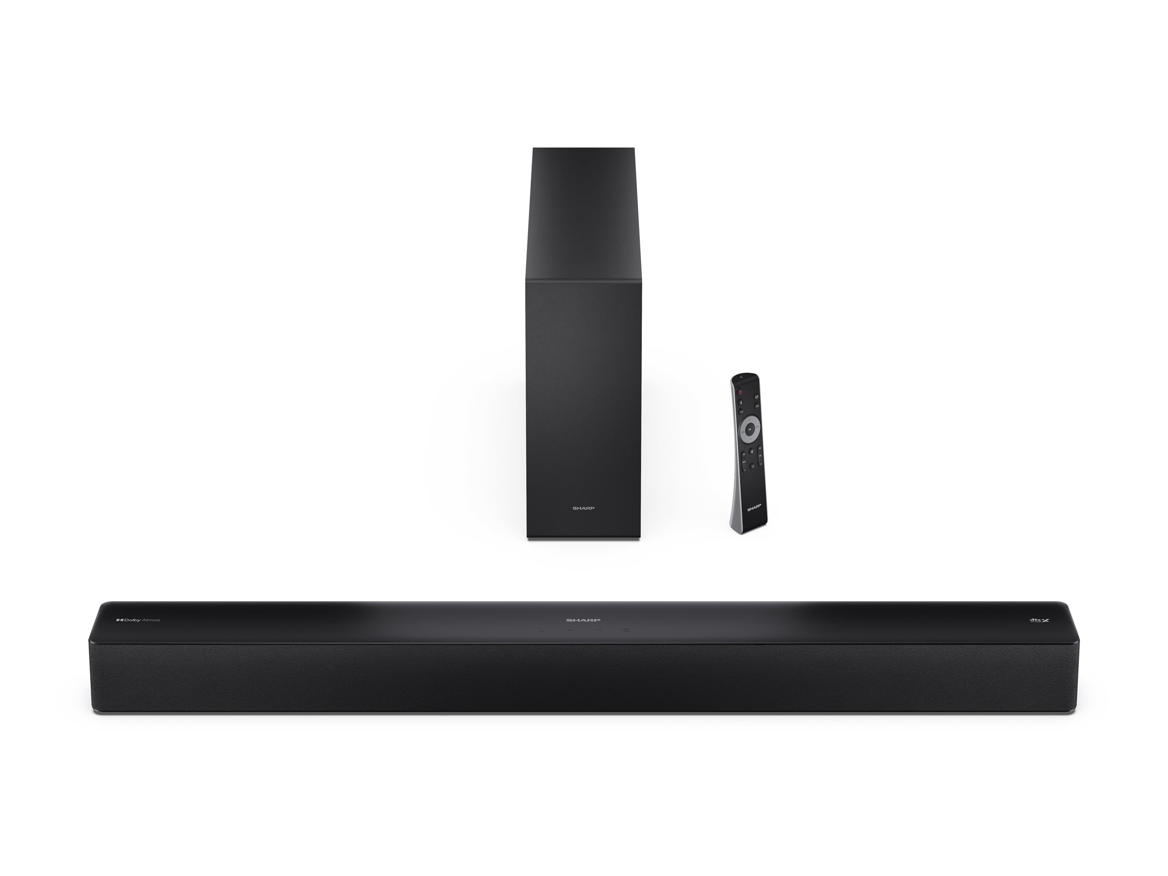 Sharp 2.1 Dolby Atmos/DTS Virtual:X Soundbar with Slim Wireless Subwoofer | HT-SBW310 | 330 W | Bluetooth | Black | Wireless connection - Image 6