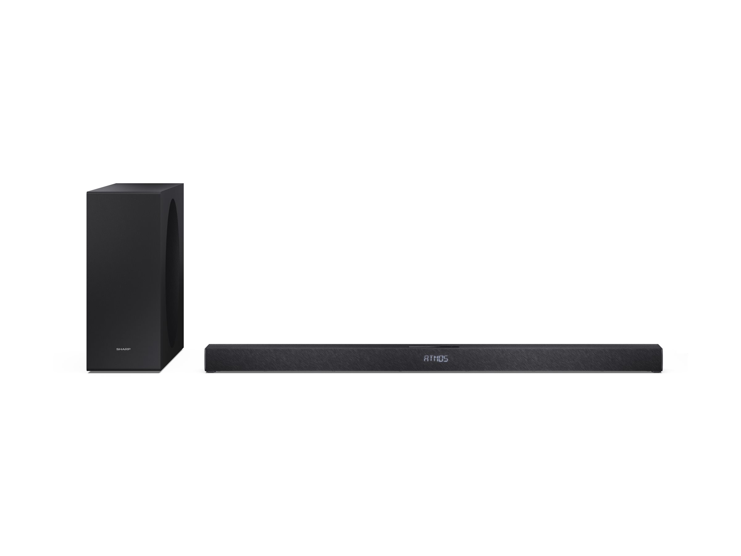 Sharp 2.1ch Ultra-slim Dolby Atmos/DTS Virtual: X Soundbar with Wireless Subwoofer | HT-SBW320 | 360 W | Bluetooth | Black | Wireless connection - Image 9