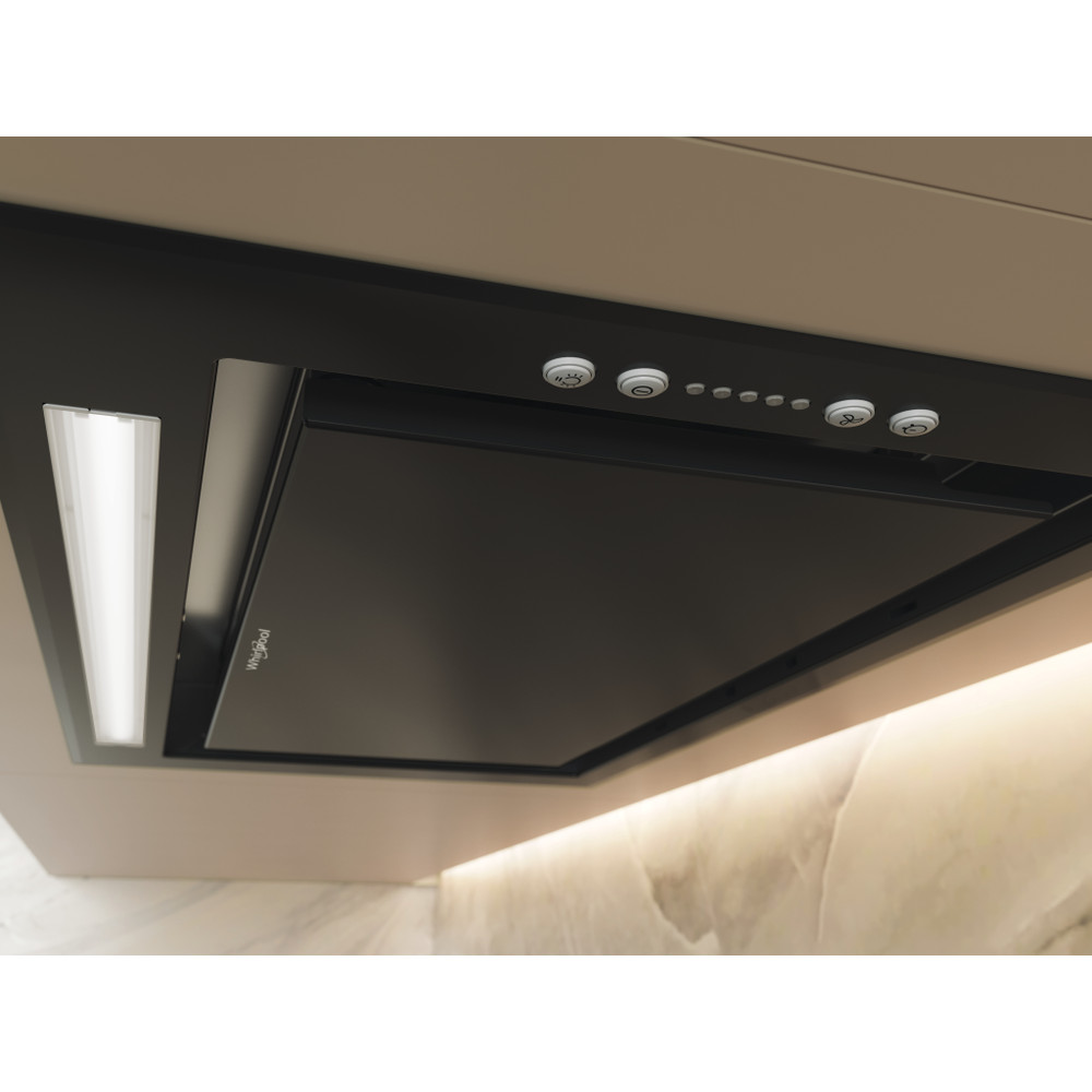 Whirlpool Hood | WCT3 63F LTK | Built-in | Energy efficiency class B | Width 51.4 cm | 430 m³/h | Electronic | LED | Black - Image 4