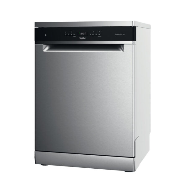 Whirlpool Dishwasher | WFO 3T133 P 6.5 X | Freestanding | Width 60 cm | Number of place settings 14 | Number of programs 10 | Energy efficiency class D | Display | Stainless steel
