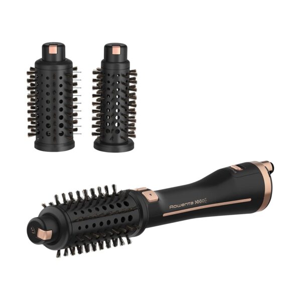 Rowenta | Styling Hair Brush | CF9620 | Temperature (max) 80 °C | Number of heating levels 3 | Black/Gold Rose