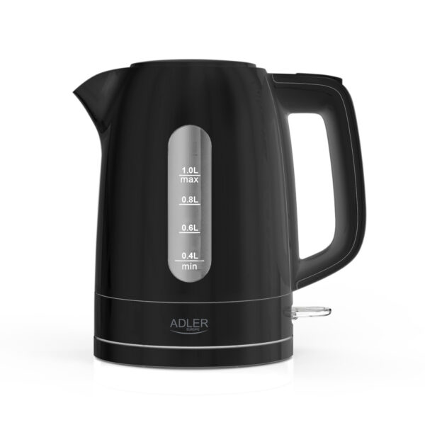 Adler Kettle | AD 1380b | Electric | 2200 W | 1 L | Polypropylene | 360° rotational base | Black
