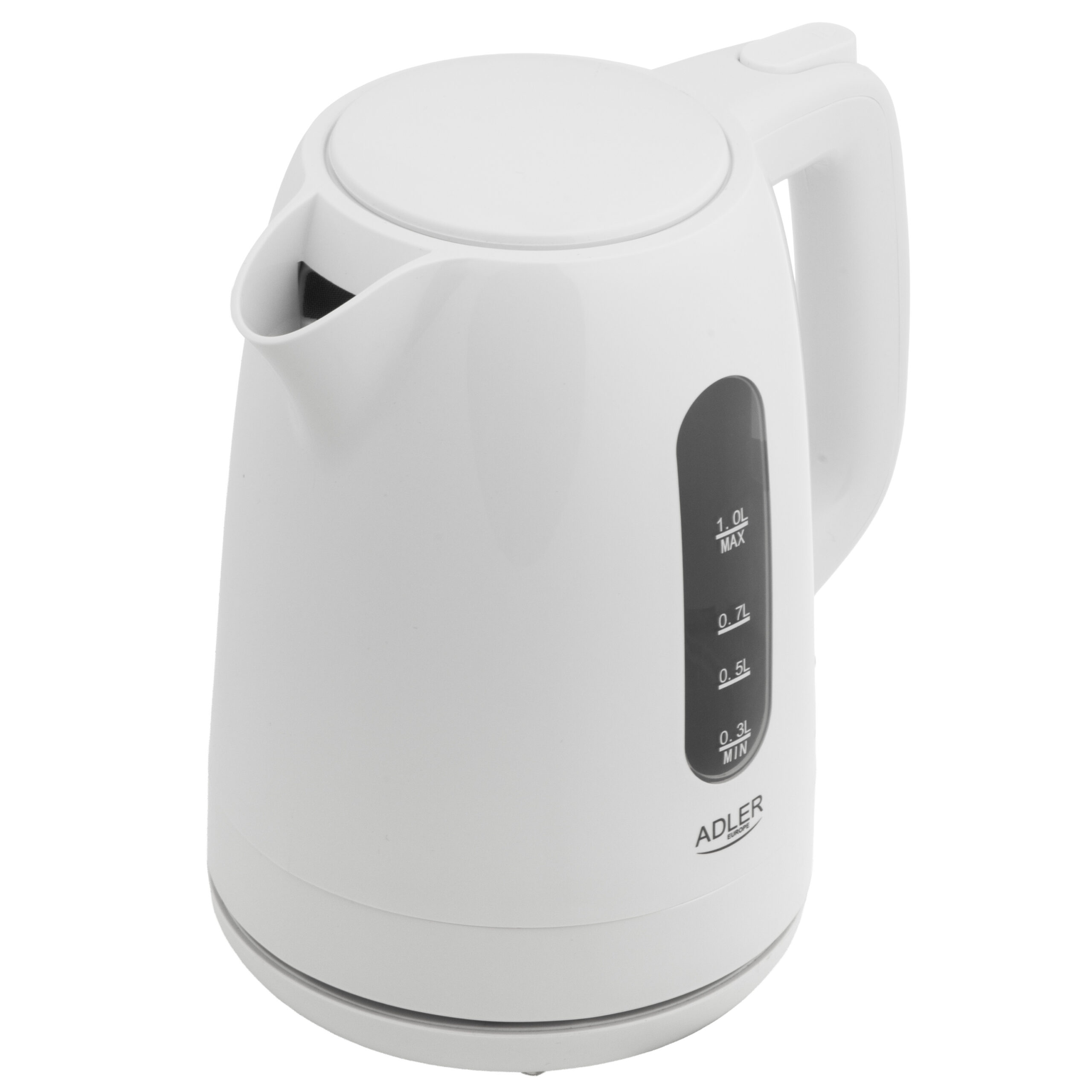 Adler Kettle | AD 1380w | Electric | 2200 W | 1 L | Polypropylene | 360° rotational base | White - Image 4