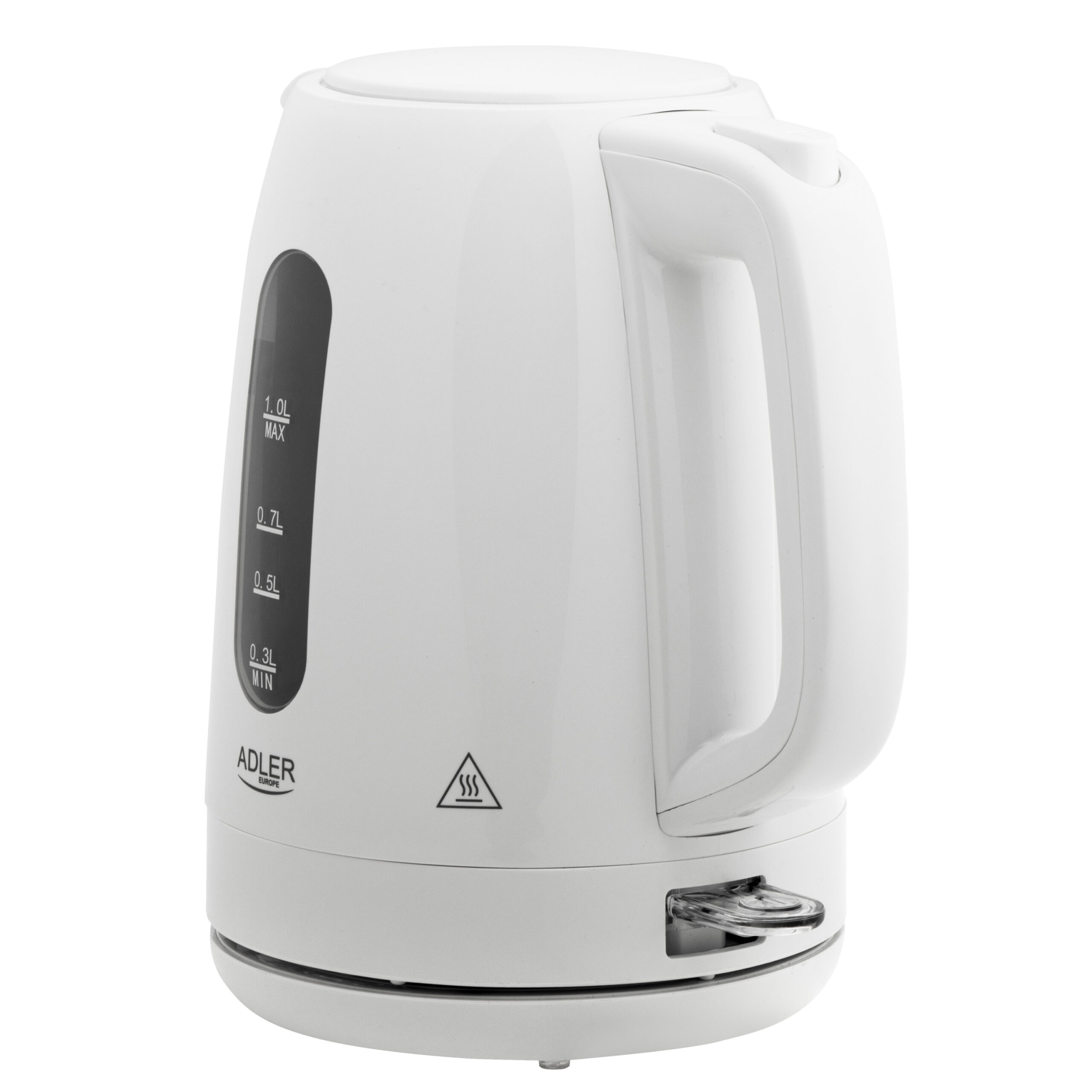 Adler Kettle | AD 1380w | Electric | 2200 W | 1 L | Polypropylene | 360° rotational base | White - Image 5