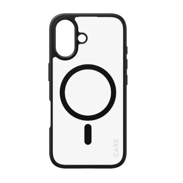 CARE Flagship Case | Back cover | Apple | iPhone 16 | Recycled plastic | Black | MagSafe