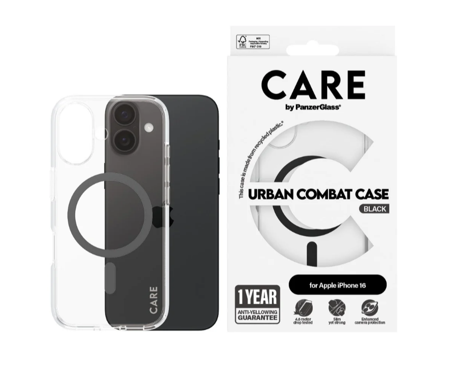 CARE Flagship Case | Back cover | Apple | iPhone 16 | Recycled plastic | Black | MagSafe - Image 5