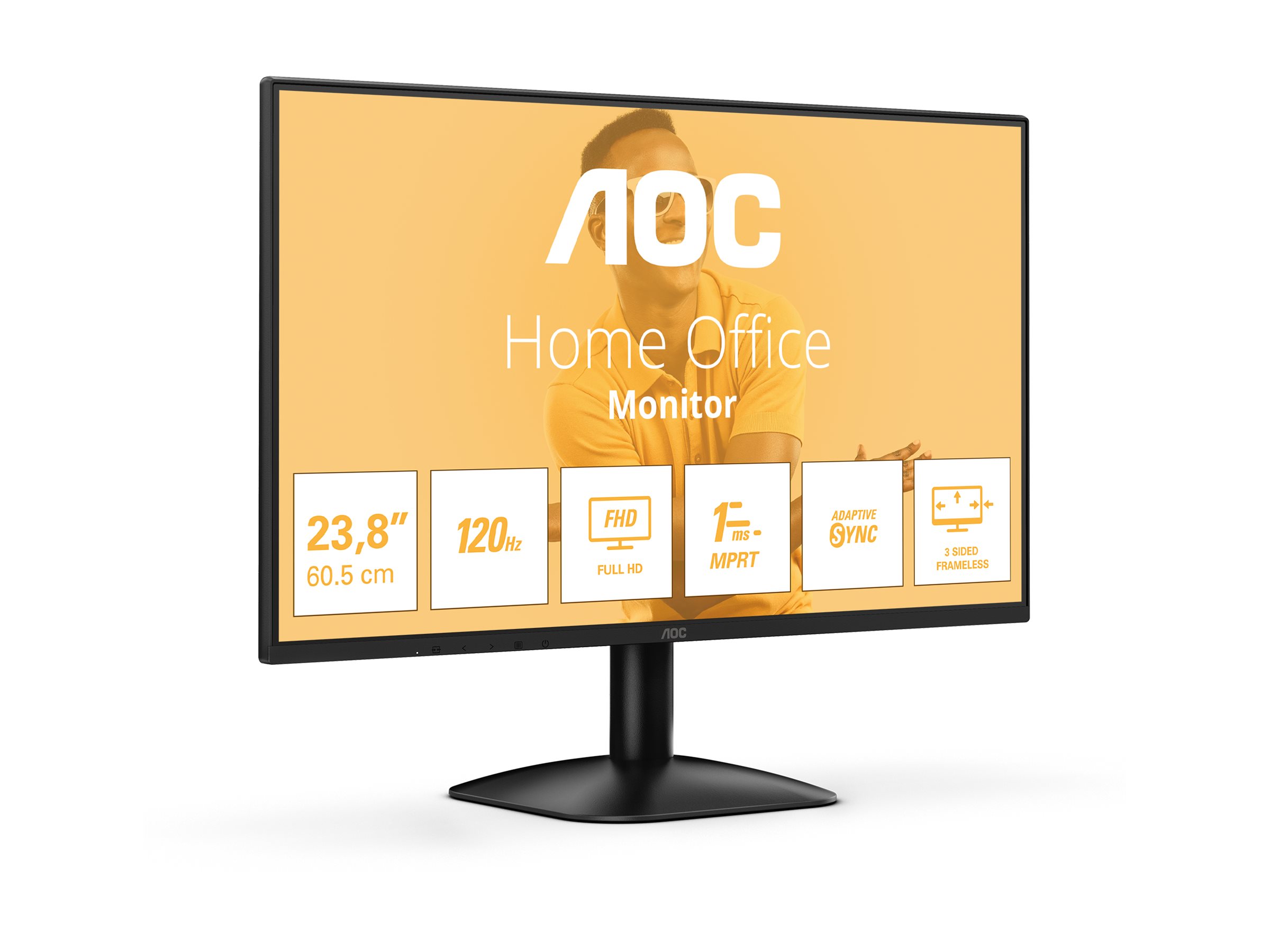 AOC | 24B31H | 24 " | IPS | FHD | 16:9 | 120 Hz | 1 ms | 1920 x 1080 pixels | 300 cd/m² | HDMI ports quantity 1 | Black - Image 10