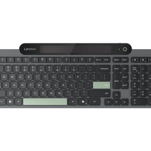 Lenovo Self-Charging Bluetooth Keyboard-US Euro | Keyboard | Bluetooth | US Euro | Black