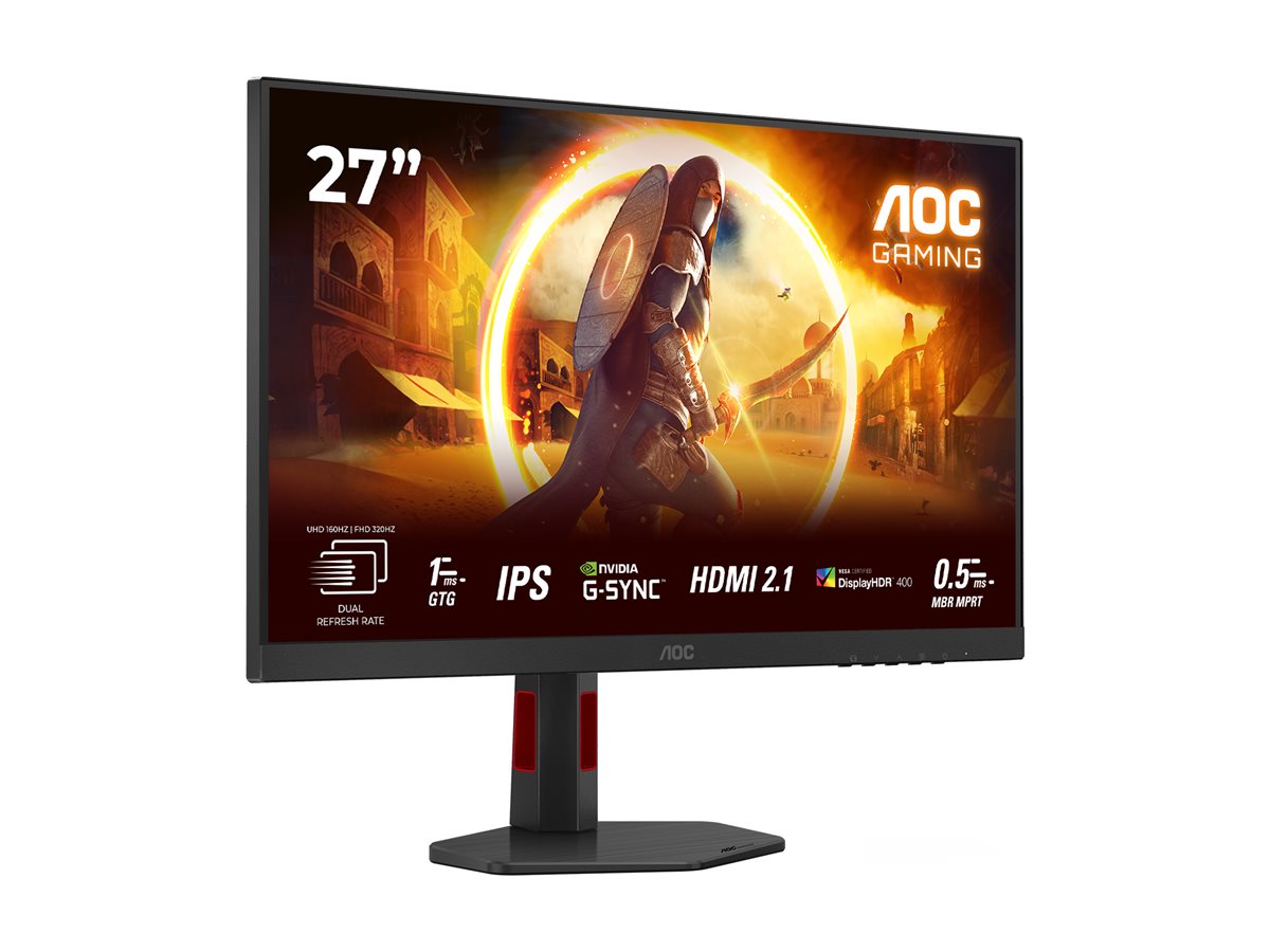 AOC | U27G4R | 27 " | Fast IPS | UHD | 16:9 | 120 Hz | 1 ms | 3840 x 2160 pixels | 400 cd/m² | HDMI ports quantity 2 | Black - Image 14