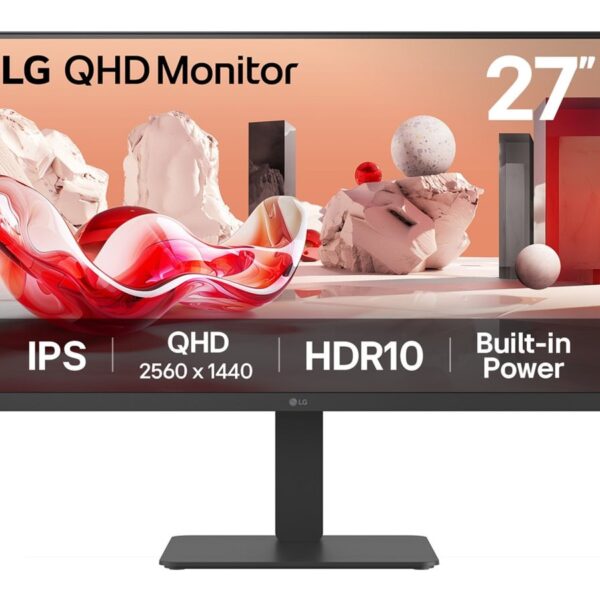 LG | 27BA54QB-B | 27 " | IPS | QHD | 16:9 | 75 Hz | 5 ms | 2560 x 1440 pixels | 350 cd/m² | HDMI ports quantity 2