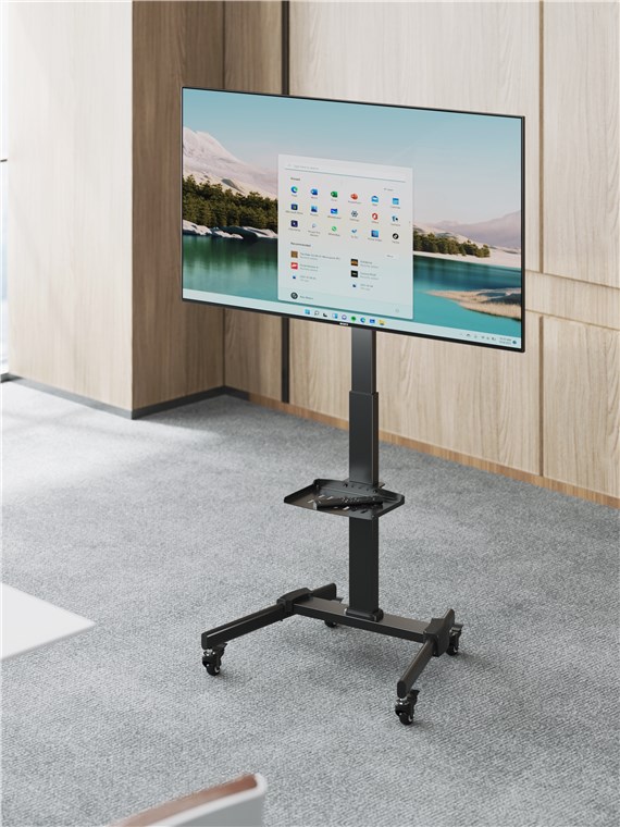 Goobay Floor stand | TV Presentation Stand Basic, Size L | Height adjustment | 37-70 " | Maximum weight (capacity) 35 kg | Black - Image 5