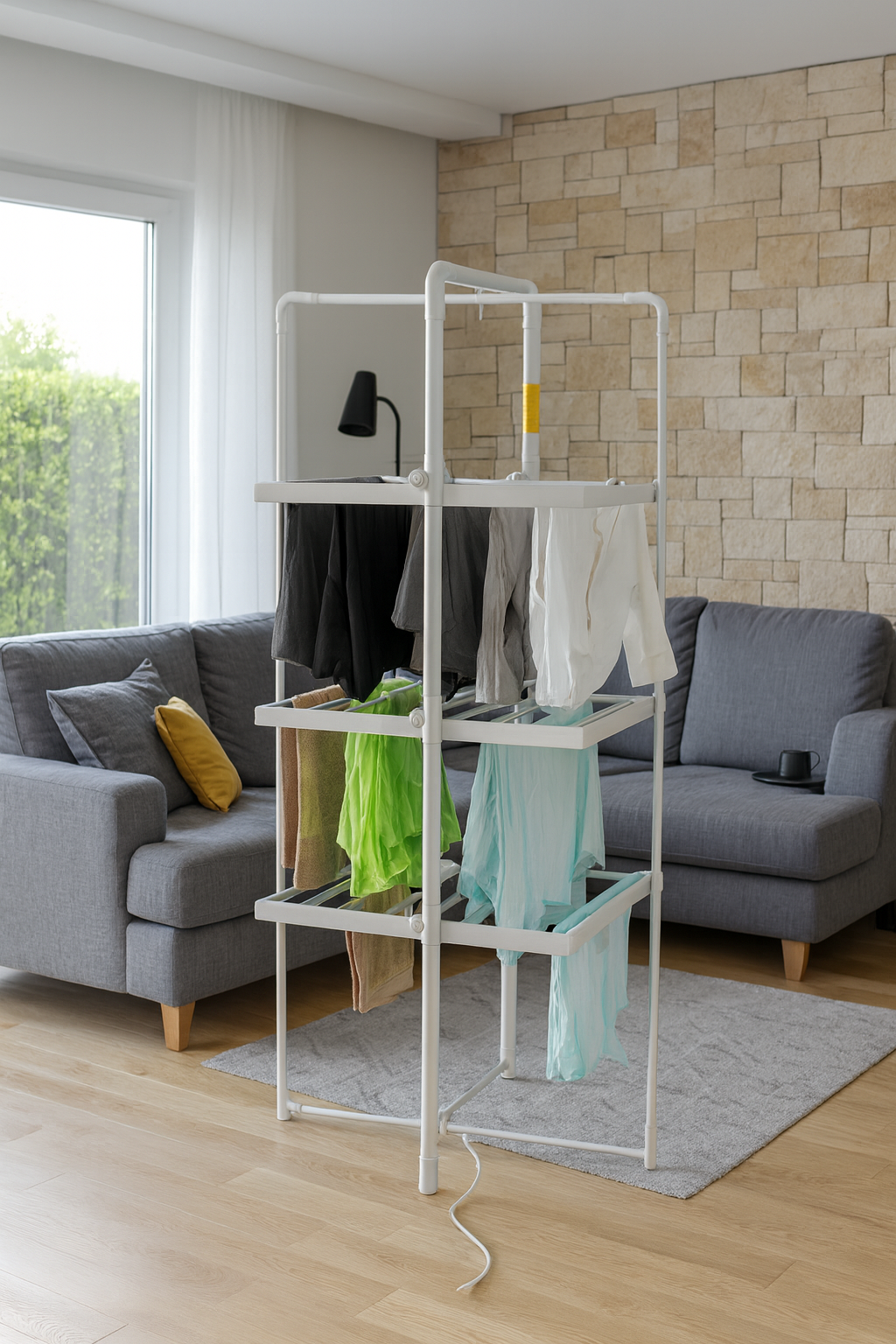 Adler | Foldable Electric Clothes Dryer | AD 7829 | 300 W | Silver/White - Image 12