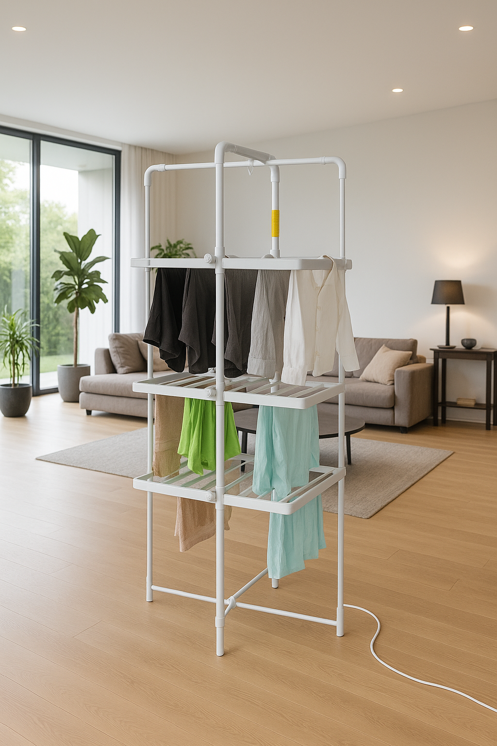 Adler | Foldable Electric Clothes Dryer | AD 7829 | 300 W | Silver/White - Image 13