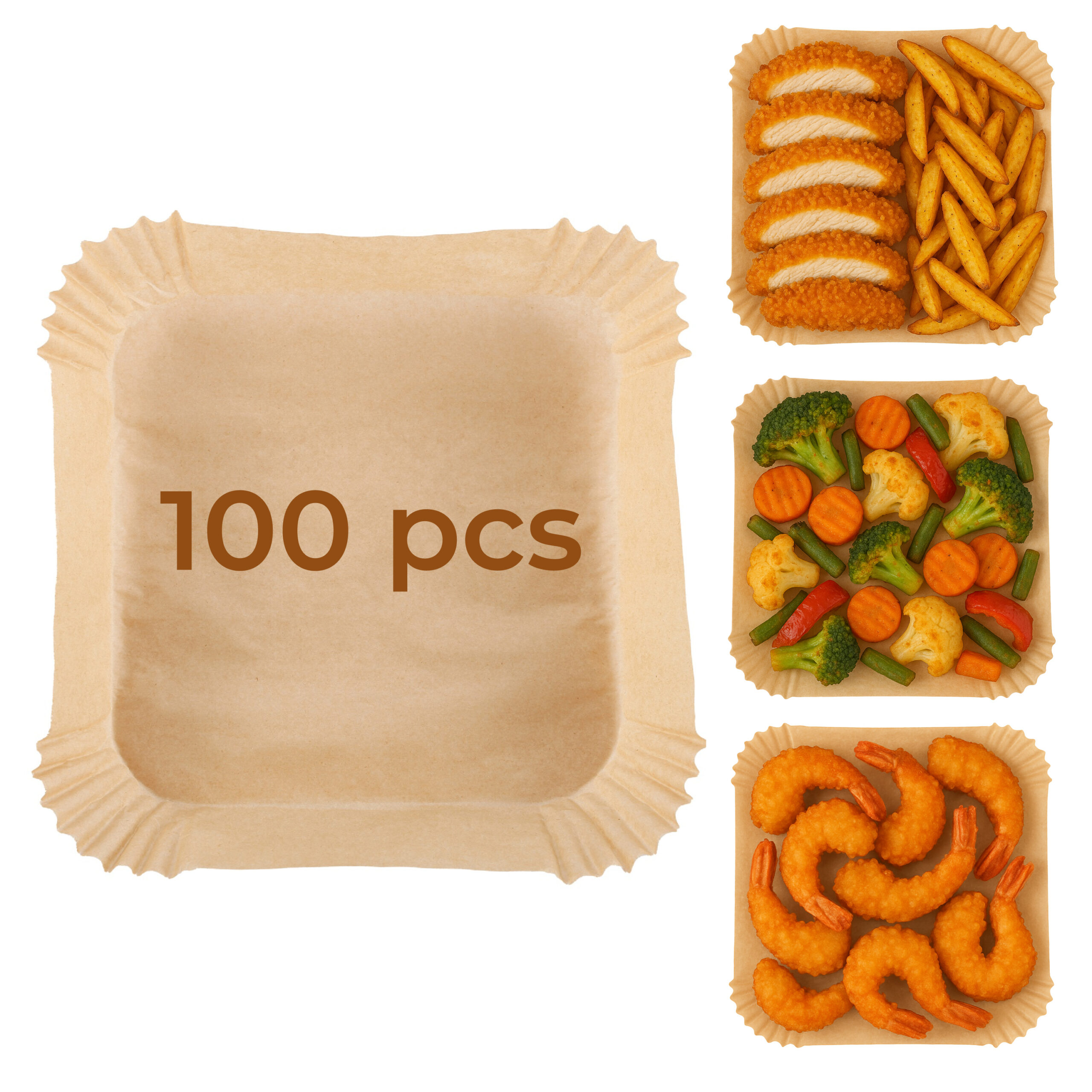 Adler Paper Liners for Air Fryer | AD 6733 | 100 pcs - Image 5