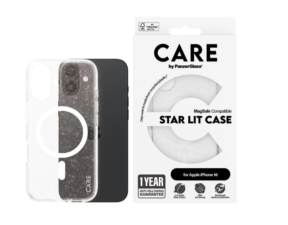CARE Flagship Case | Back cover | Apple | iPhone 16 | Recycled plastic | White | Urban Combat Star Lit with MagSafe - Image 5