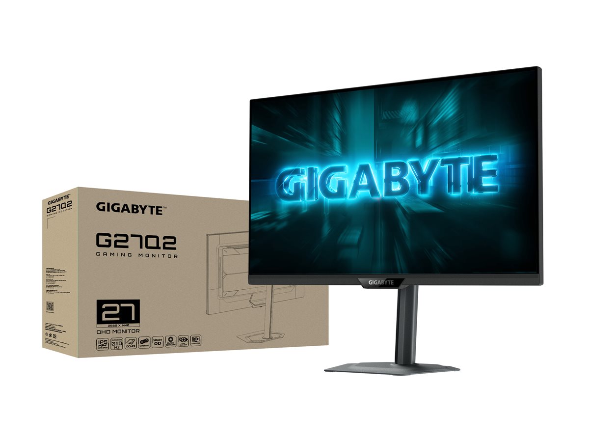 Gigabyte | G27Q2 EK | 27 " | SS IPS | QHD | 16:9 | 200 Hz | 0.5 ms | 2560 x 1440 pixels | 350 cd/m² | HDMI ports quantity 2 | Black - Image 8