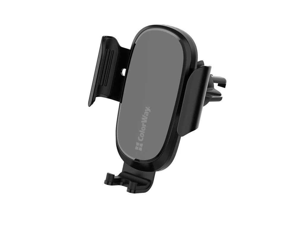 ColorWay | Air Vent Car Wireless Charger, 15W | CW-CHAW038Q-BK | 360° swivel to adjust to desired angle; Mounting in the air duct deflector of the car; Screen diagonal from 4" to 6.5" (from 7.3 cm to 9.5 cm wide) - Image 3