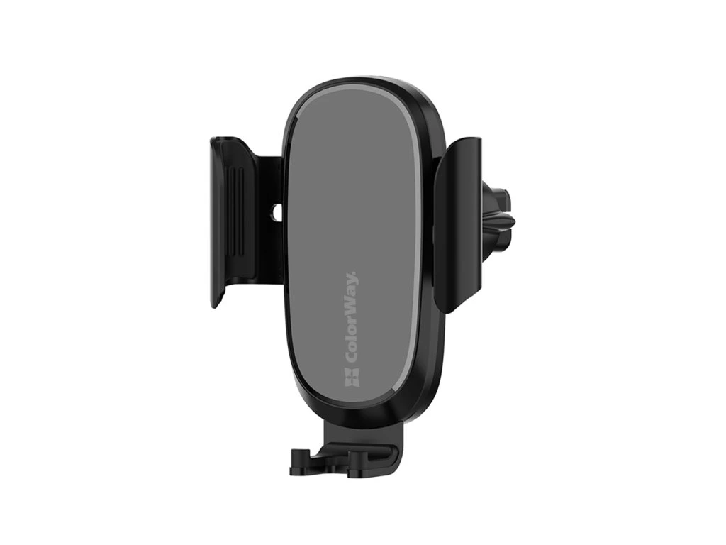ColorWay | Air Vent Car Wireless Charger, 15W | CW-CHAW038Q-BK | 360° swivel to adjust to desired angle; Mounting in the air duct deflector of the car; Screen diagonal from 4" to 6.5" (from 7.3 cm to 9.5 cm wide) - Image 4