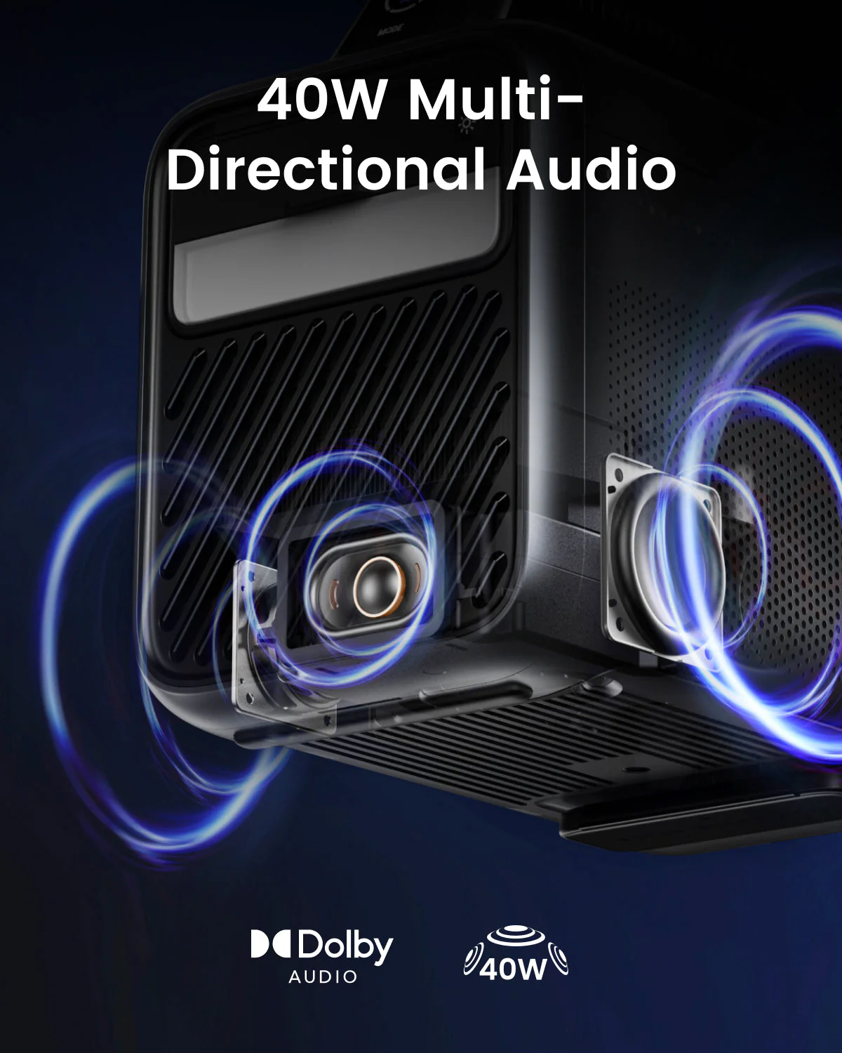 Anker Nebula Mars 3 | Full HD (1920x1080) | 1000 ANSI lumens | Black | Wi-Fi - Image 5