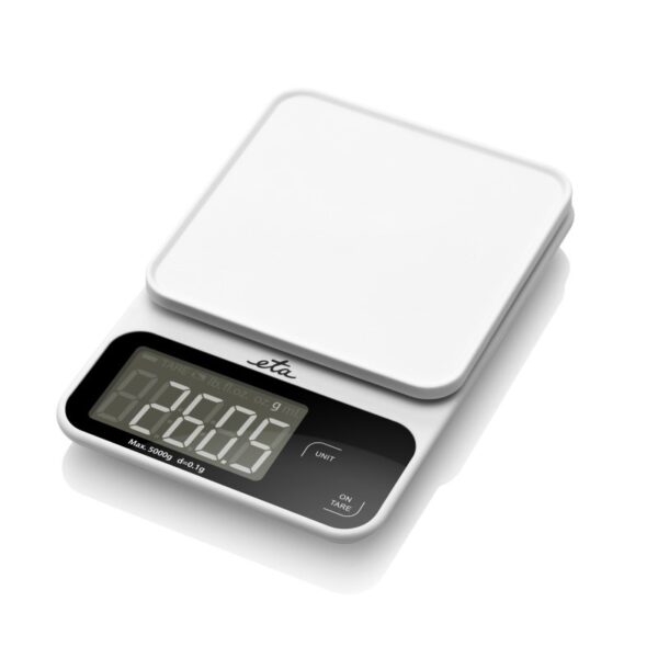 ETA Kitchen Scale | Popi 677090000 | Maximum weight (capacity) 5 kg | Graduation 1 g | Display type LCD | White