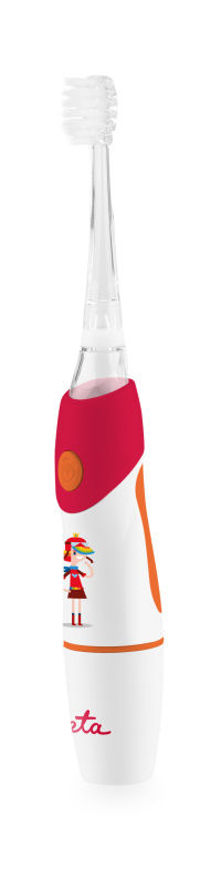 ETA Toothbrush | Sonetic ETA071090030 | Battery operated | For kids | Number of brush heads included 2 | Number of teeth brushing modes 1 | Red/White - Image 4