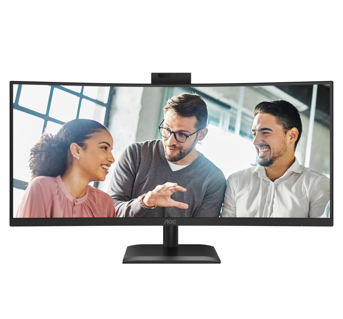AOC | CU34E4CW | 34 " | VA | UWQHD | 120 Hz | 4 ms | 3440 x 1440 pixels | 350 cd/m² | HDMI ports quantity 2 | Black - Image 5