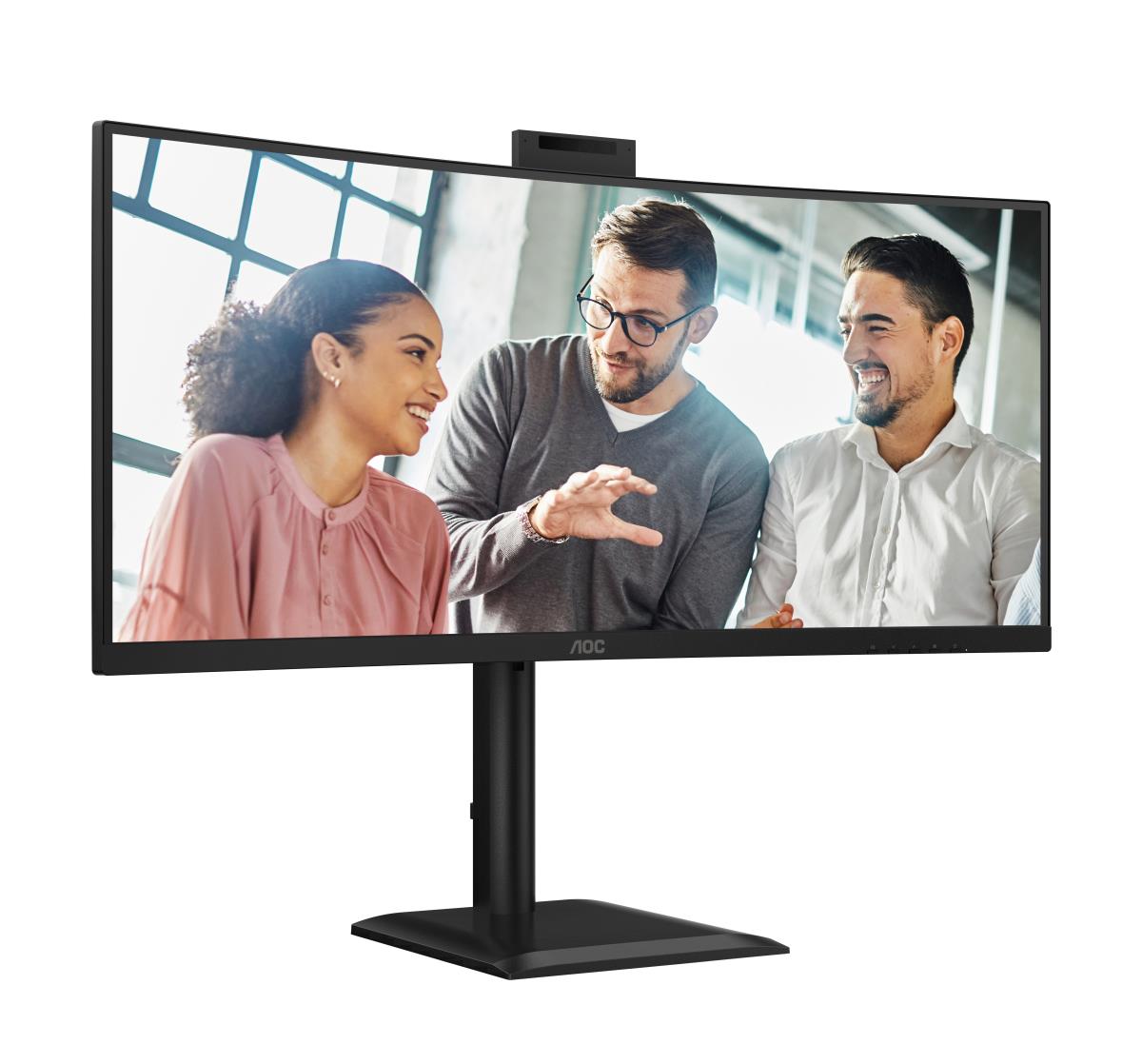 AOC | CU34E4CW | 34 " | VA | UWQHD | 120 Hz | 4 ms | 3440 x 1440 pixels | 350 cd/m² | HDMI ports quantity 2 | Black - Image 25