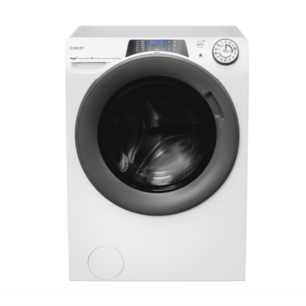 Candy Washing Machine with Dryer | RPW 41066BWMR8-S | Energy efficiency class A/D | Front loading | Washing capacity 10 kg | 1400 RPM | Depth 58 cm | Width 60 cm | Display | Digit | Drying system | Drying capacity 6 kg | Steam function | White