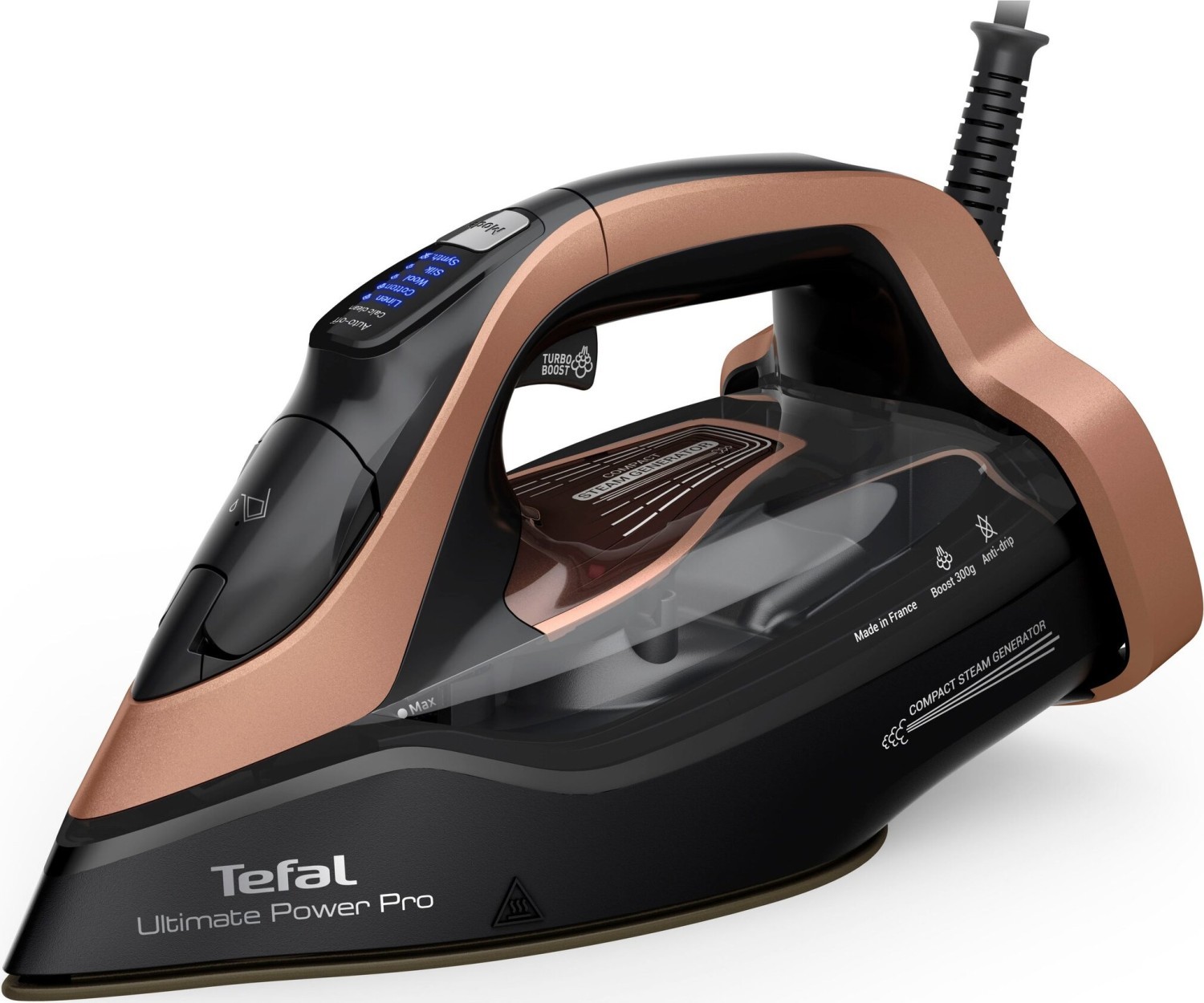 TEFAL | Steam Iron | Ultimate Power Pro FV9E50E0 | Steam Iron | 3200 W | Water tank capacity 350 ml | Continuous steam 85 g/min | Steam boost performance 300 g/min