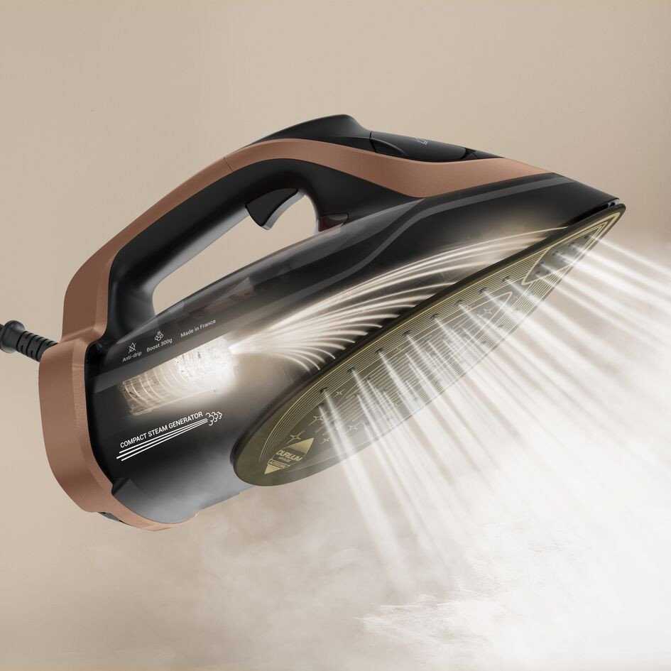 TEFAL | Steam Iron | Ultimate Power Pro FV9E50E0 | Steam Iron | 3200 W | Water tank capacity 350 ml | Continuous steam 85 g/min | Steam boost performance 300 g/min - Image 2