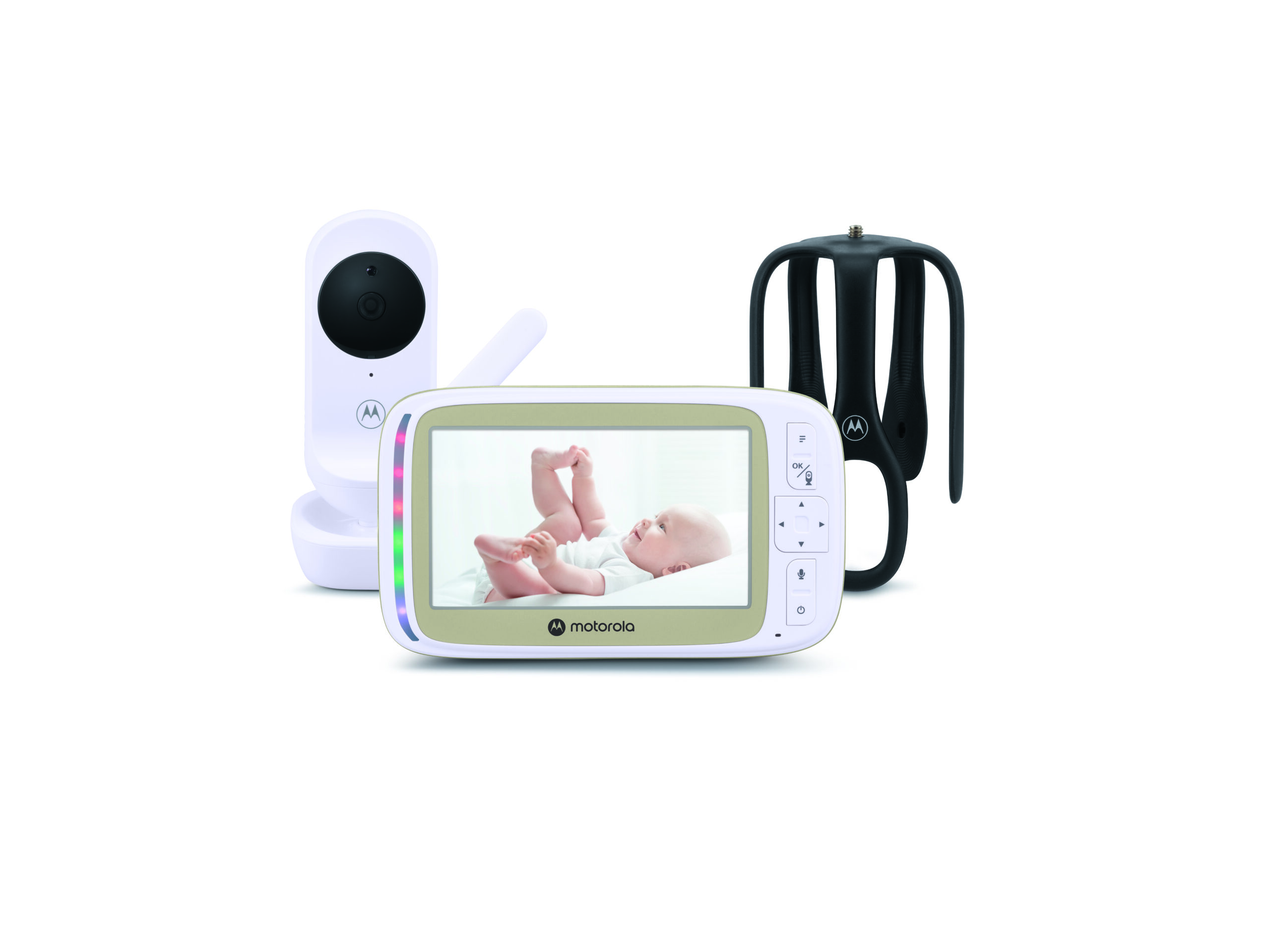 Motorola 5.0” Wi-Fi Video Baby Monitor with Stargrip Crib Mount | VM45 Connect | White