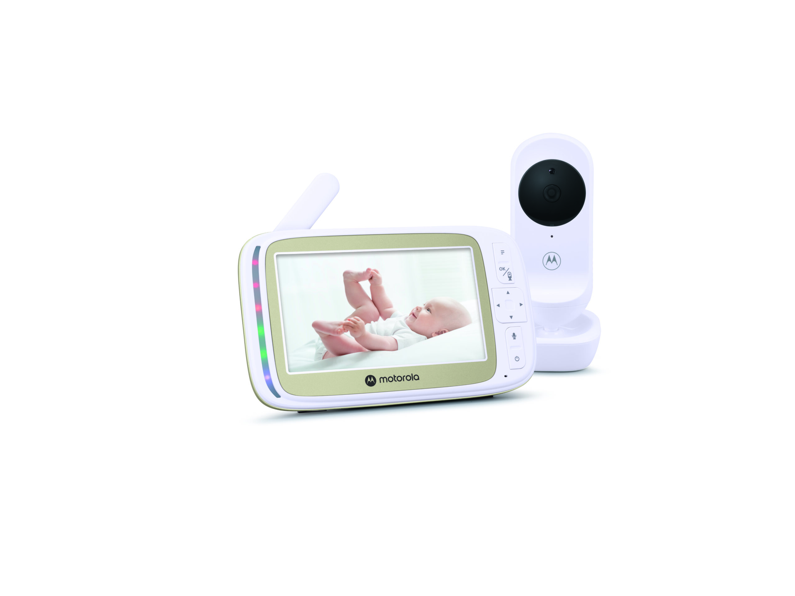 Motorola 5.0” Wi-Fi Video Baby Monitor with Stargrip Crib Mount | VM45 Connect | White - Image 2