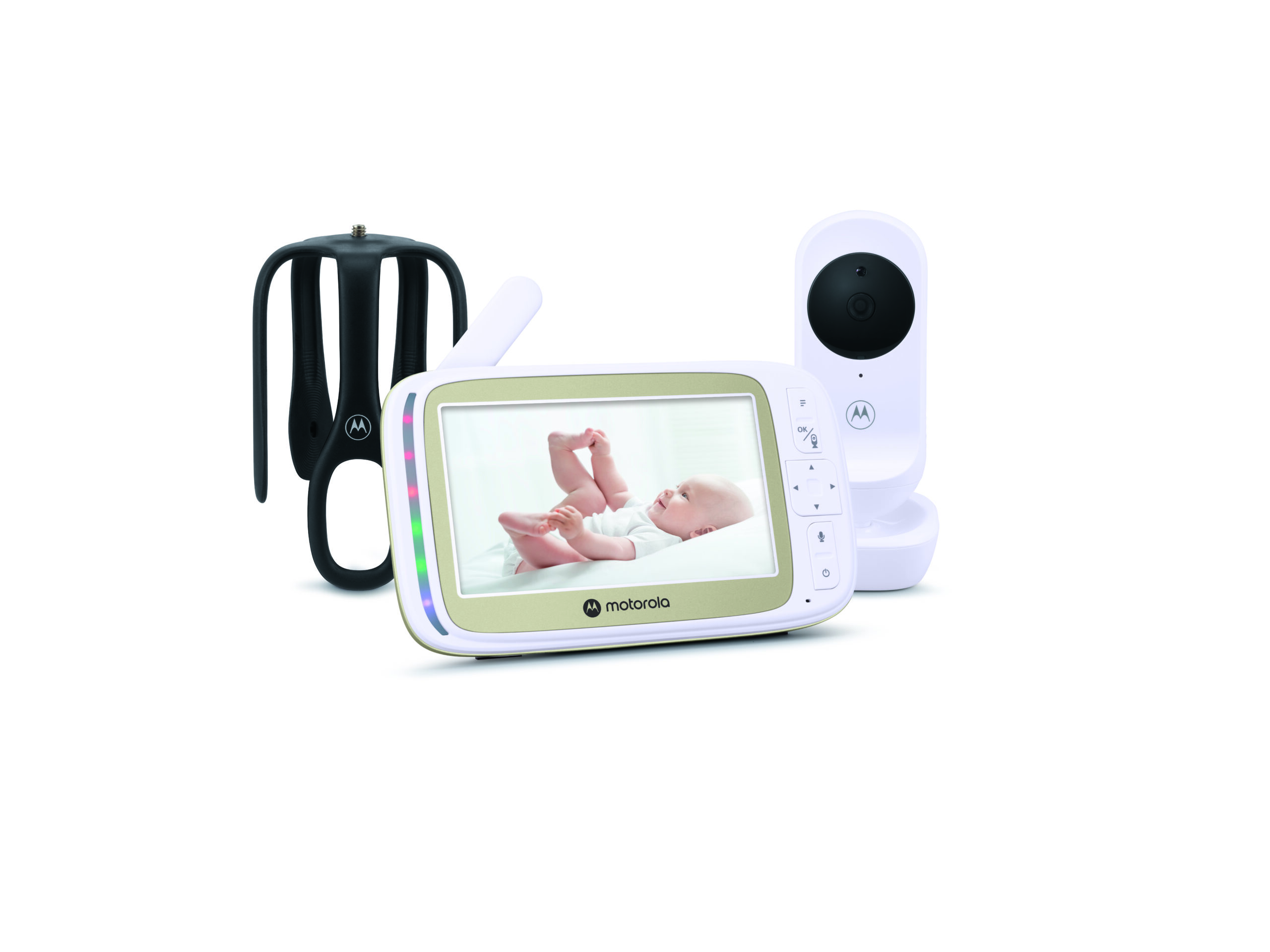 Motorola 5.0” Wi-Fi Video Baby Monitor with Stargrip Crib Mount | VM45 Connect | White - Image 3