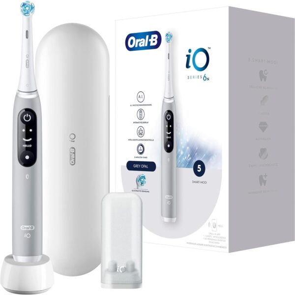 Oral-B Electric Toothbrush | iO6s | Rechargeable | For adults | Number of brush heads included 2 | Number of teeth brushing modes 5 | Grey