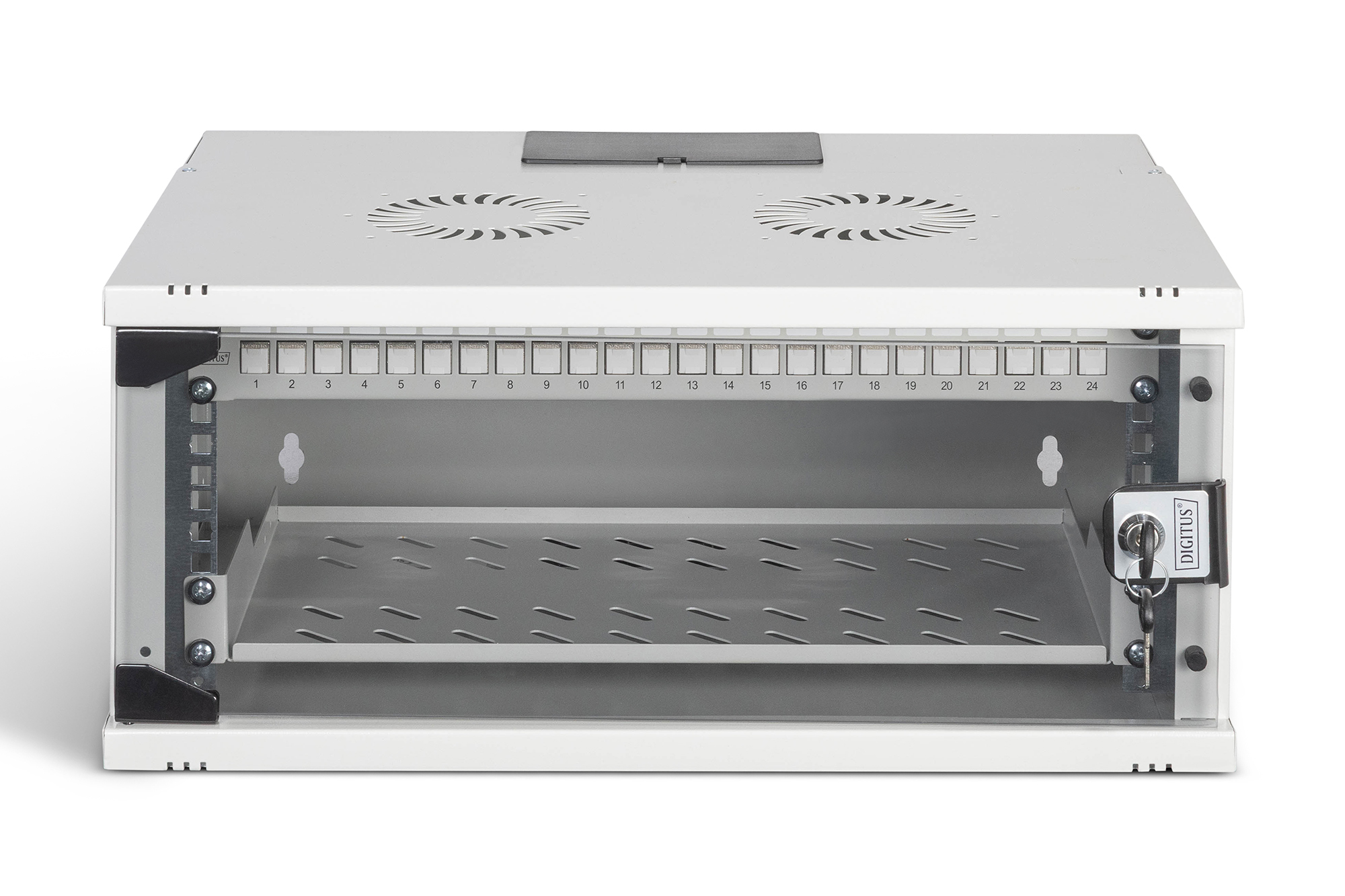 Digitus SOHO Pro network set, 483 mm (19"), 4U, 540 x 400 mm | DN-49200-SET | Light Grey - Image 3