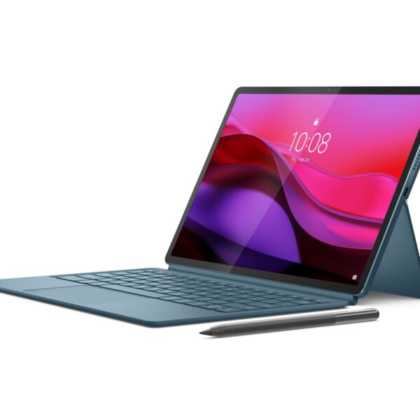 Lenovo | Yoga Tab Plus Wi-Fi (without power adapter) | ZAEG0018NL | 12.7 " | Tidal Teal | LTPS | 2944 x 1840 pixels | Qualcomm | Snapdragon 8 Gen 3 Mobile Platform | 16 GB | Soldered LPDDR5x | 256 GB | Wi-Fi | Front camera | 13 MP | Rear camera | 13 MP | Bluetooth | 5.4 | Android | 14 or Later | Warranty 24 month(s) | Lenovo 2-in-1 Keyboard Pack + Lenovo Tab Pen Pro