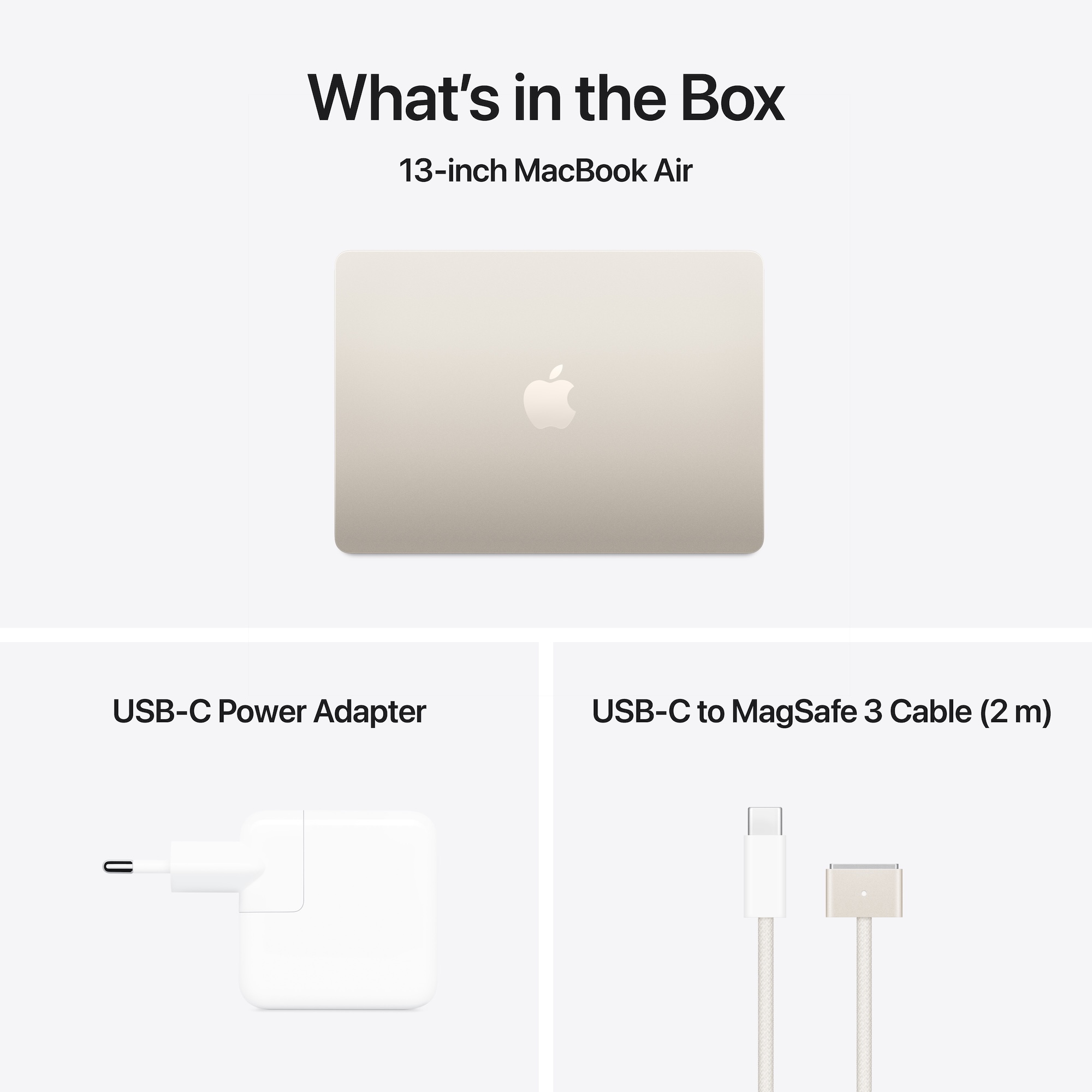 Apple MacBook | Air | Starlight | 13 " | 2560 x 1664 pixels | Apple M4 | 16 GB | Solid-state drive capacity 512 GB | Apple M4 chip 10-core CPU/10-core GPU | macOS | 802.11ax | Bluetooth version 5.0 | Keyboard language English | Keyboard backlit - Image 4