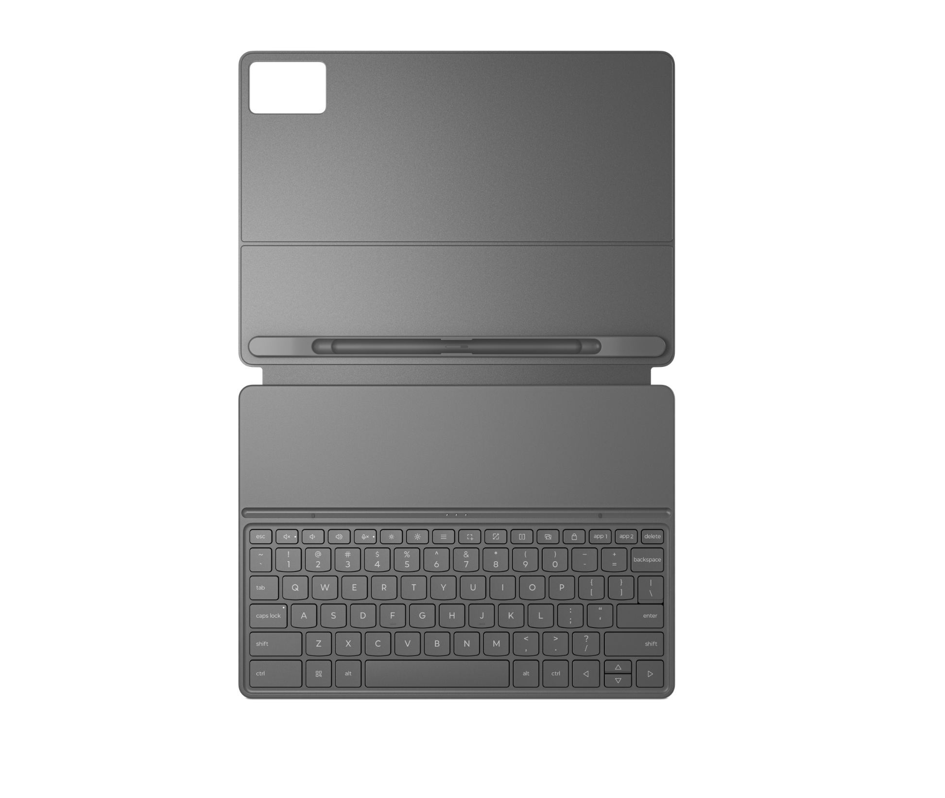 Lenovo Folio Keyboard For Idea Tab Plus | Luna Grey - Image 5