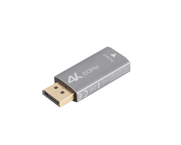 Lanberg Displayport (M) to HDMI (F) Adapter 4K, Silver | AD-DP-HD-01