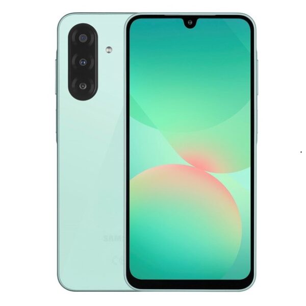 Samsung | Galaxy | A26 (A266B) | Mint | 6.7 " | Super AMOLED | 1080 x 2340 pixels | Exynos | 1380 | Internal RAM 8 GB | 256 GB | Dual SIM | MicroSD | 3G | 4G | 5G | Main camera resolution 50 MP | Secondary camera resolution 8 MP | Android | 5000 mAh | 4 x 2.4