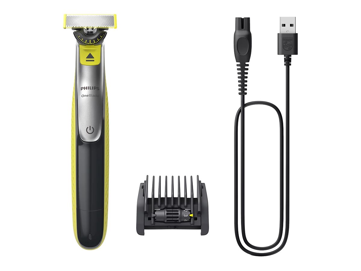 Philips Shaver | QP2734/23 OneBlade 360 | Operating time (max) 60 min | Wet & Dry | Lithium Ion | Green/Gray - Image 2