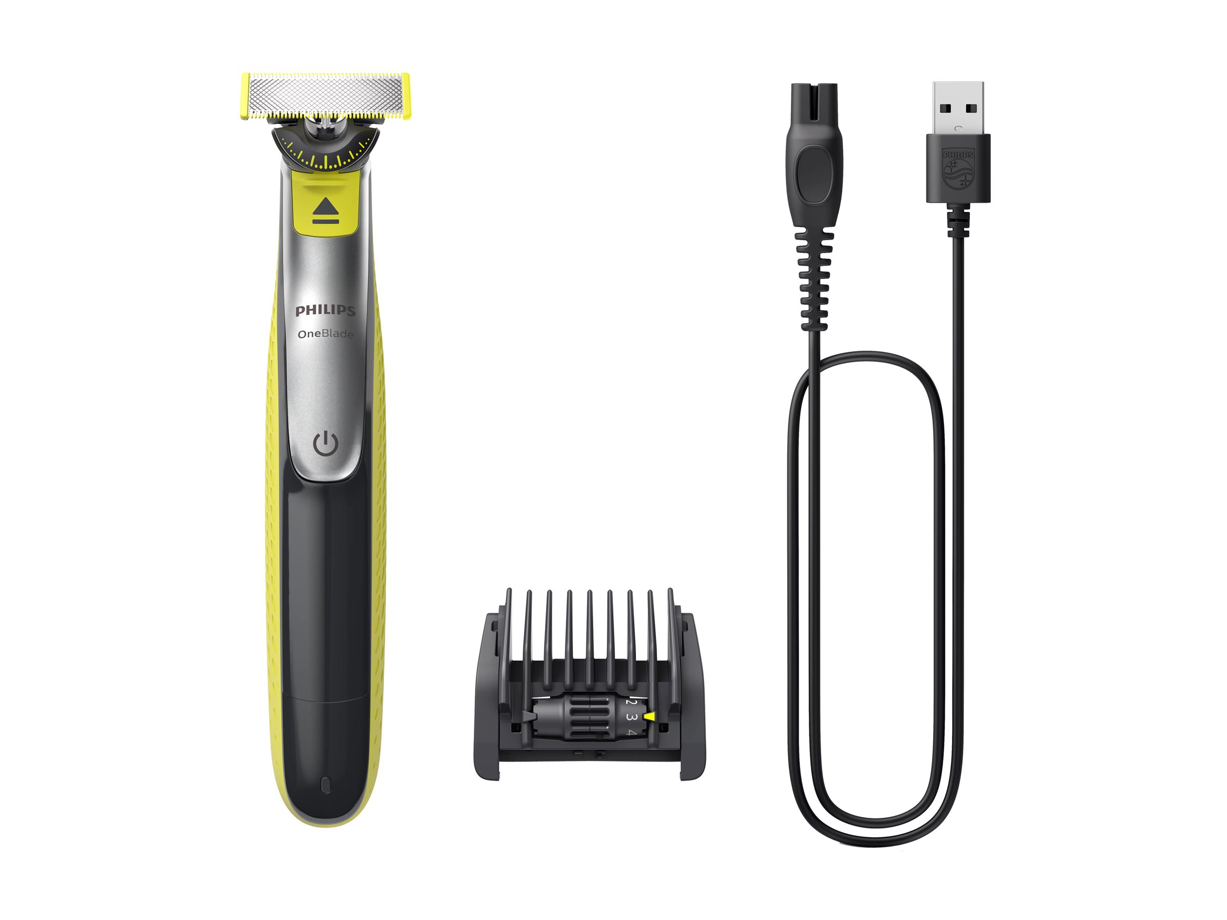 Philips Shaver | QP2734/23 OneBlade 360 | Operating time (max) 60 min | Wet & Dry | Lithium Ion | Green/Gray - Image 3