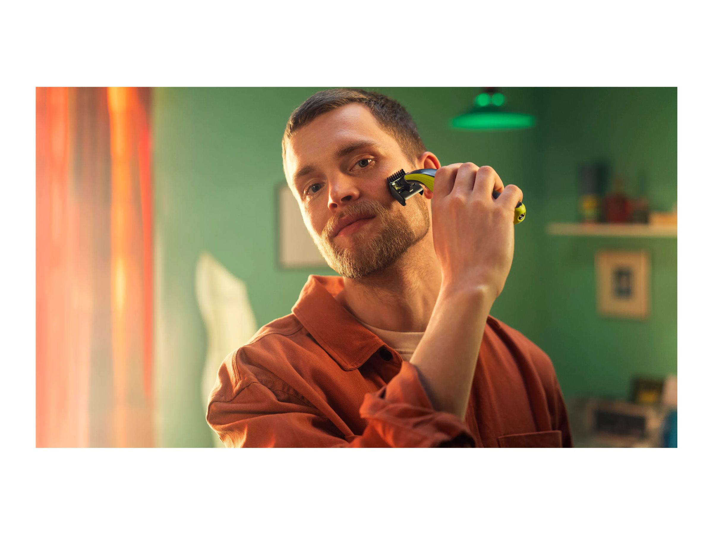 Philips Shaver | QP2734/23 OneBlade 360 | Operating time (max) 60 min | Wet & Dry | Lithium Ion | Green/Gray - Image 7