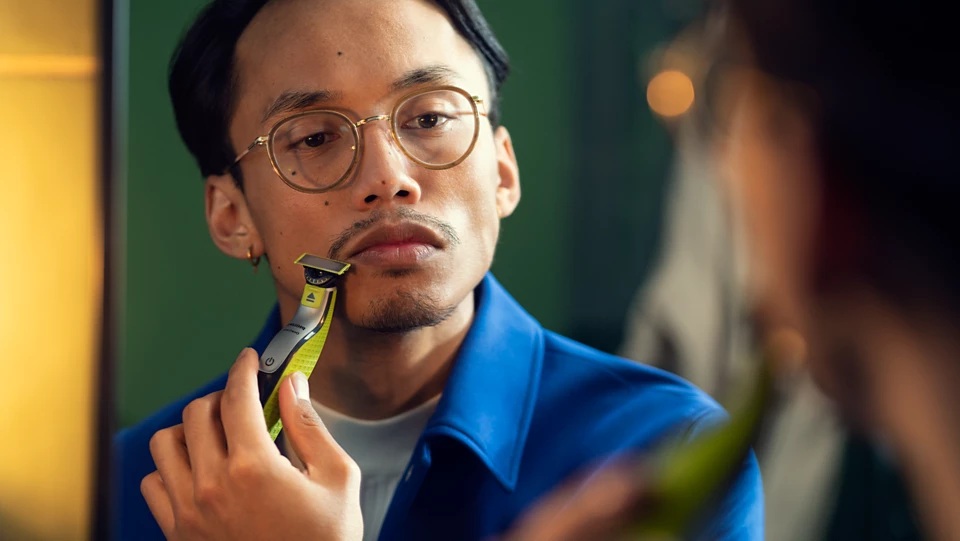 Philips Shaver | QP2734/23 OneBlade 360 | Operating time (max) 60 min | Wet & Dry | Lithium Ion | Green/Gray - Image 8