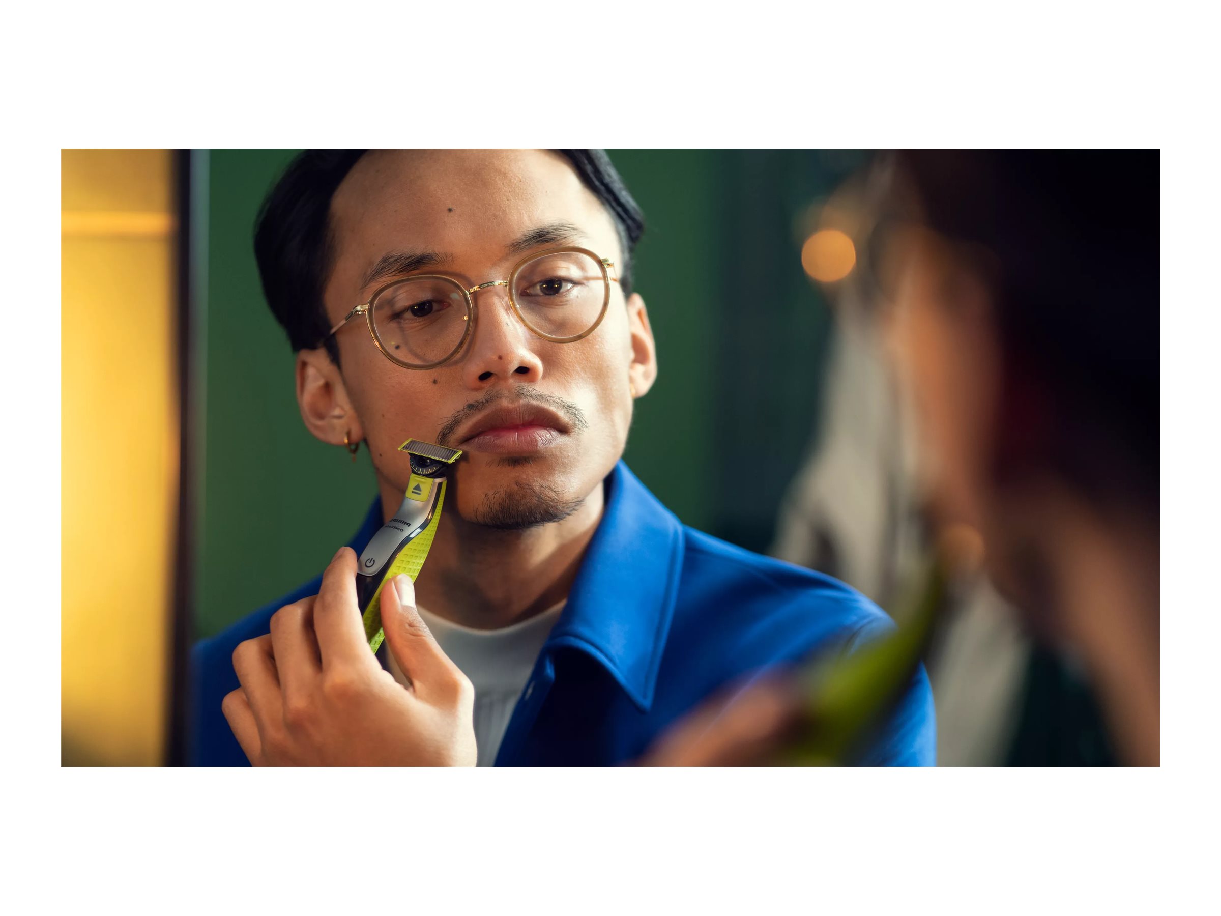 Philips Shaver | QP2734/23 OneBlade 360 | Operating time (max) 60 min | Wet & Dry | Lithium Ion | Green/Gray - Image 9