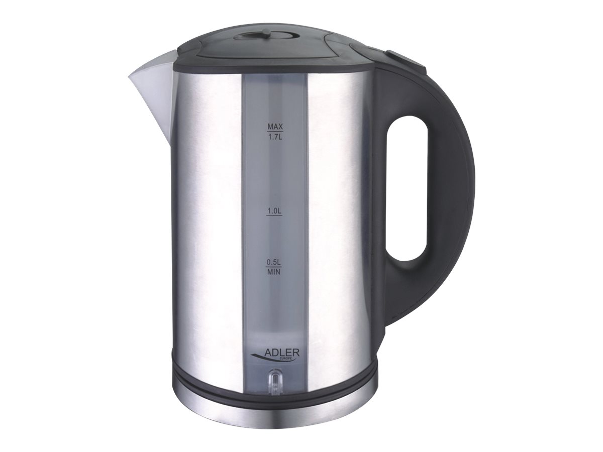 Adler | Kettle | AD 1216 | Standard | 2000 W | 1.7 L | Stainless steel | 360° rotational base | Stainless steel - Image 4
