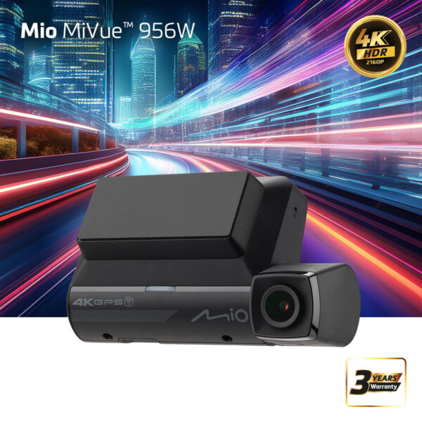 Mio Premium 4K HDR Dash Cam | MiVue 956W | GPS | Wi-Fi